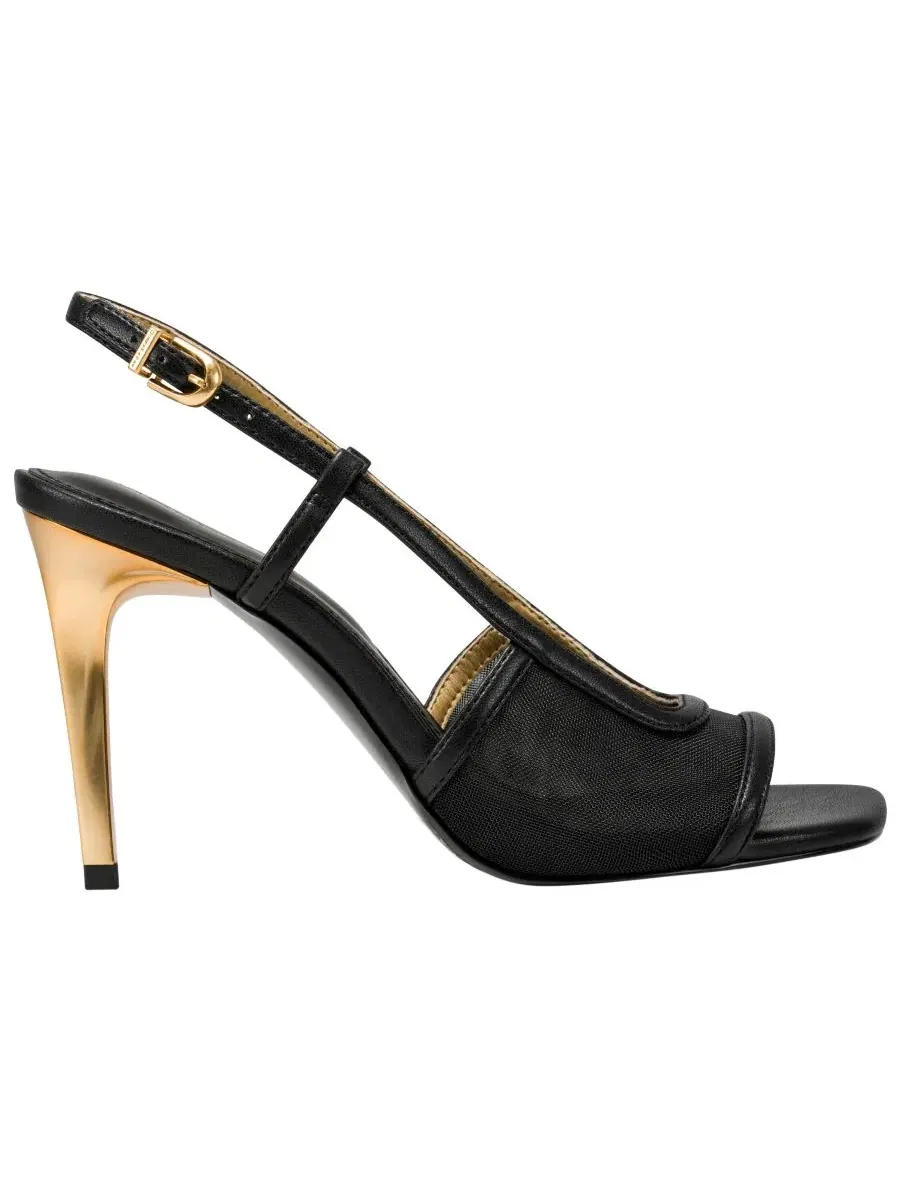 Босоножки Beverly High с высоким каблуком Donna Karan New York — изображение 2 из 5, черный