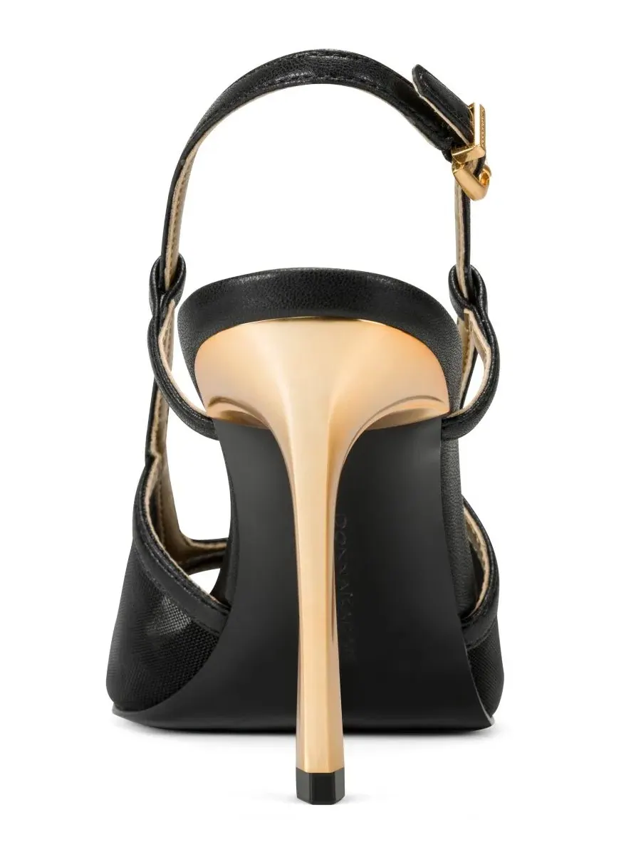 Босоножки Beverly High с высоким каблуком Donna Karan New York — изображение 3 из 5, черный