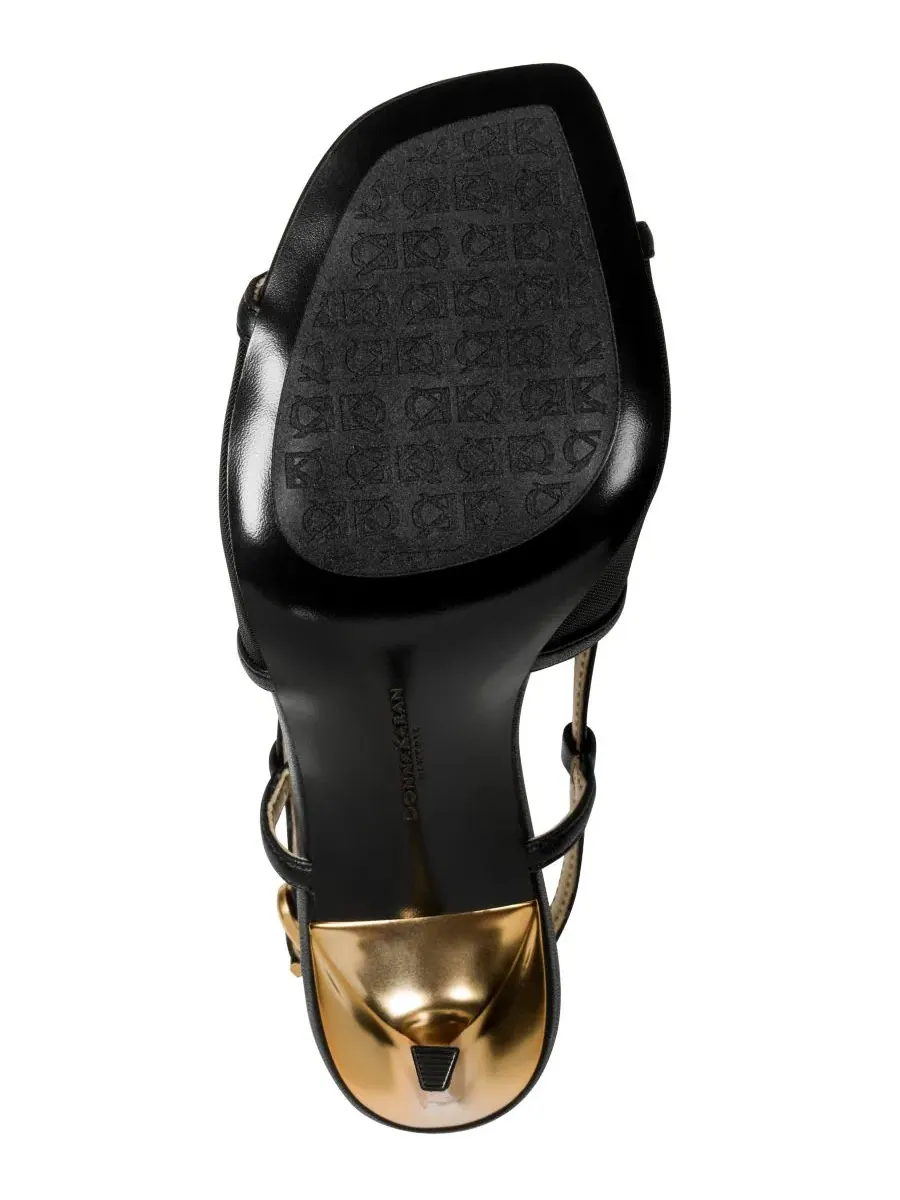 Босоножки Beverly High с высоким каблуком Donna Karan New York — изображение 5 из 5, черный