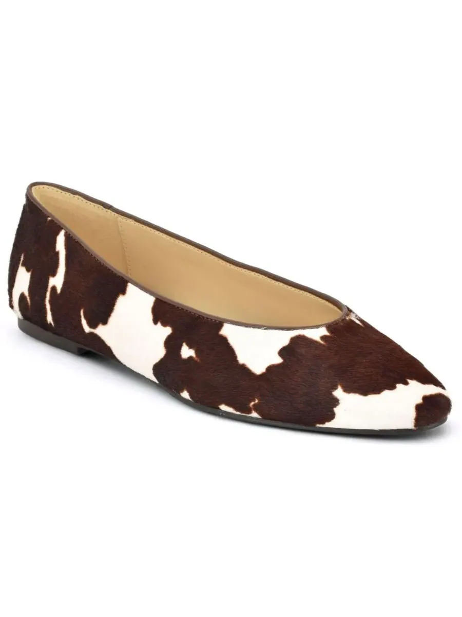 Балетки-слипоны Valore с миндальным мысом, из телячьей кожи Nine West — изображение 1 из 5, коричневый/кремовый