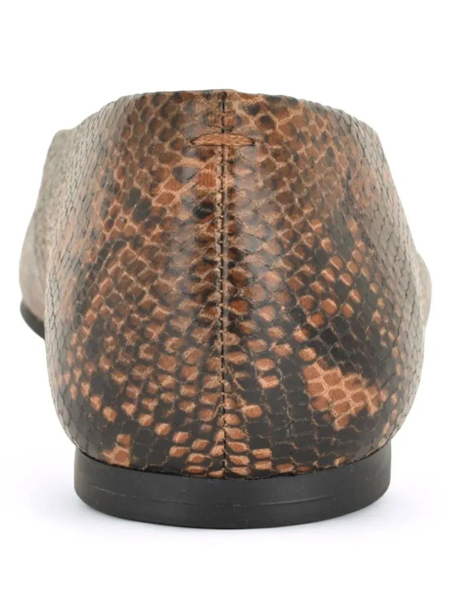 Балетки Valore с миндальным мысом, slip-on, из телячьей кожи Nine West — изображение 3 из 5, темный коричневый