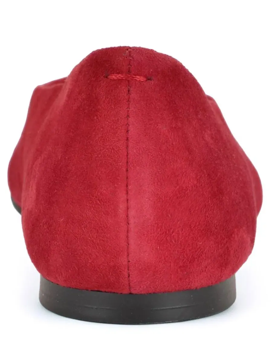 Балетки Valore Slip-On Red Suede Nine West — изображение 3 из 5, красный