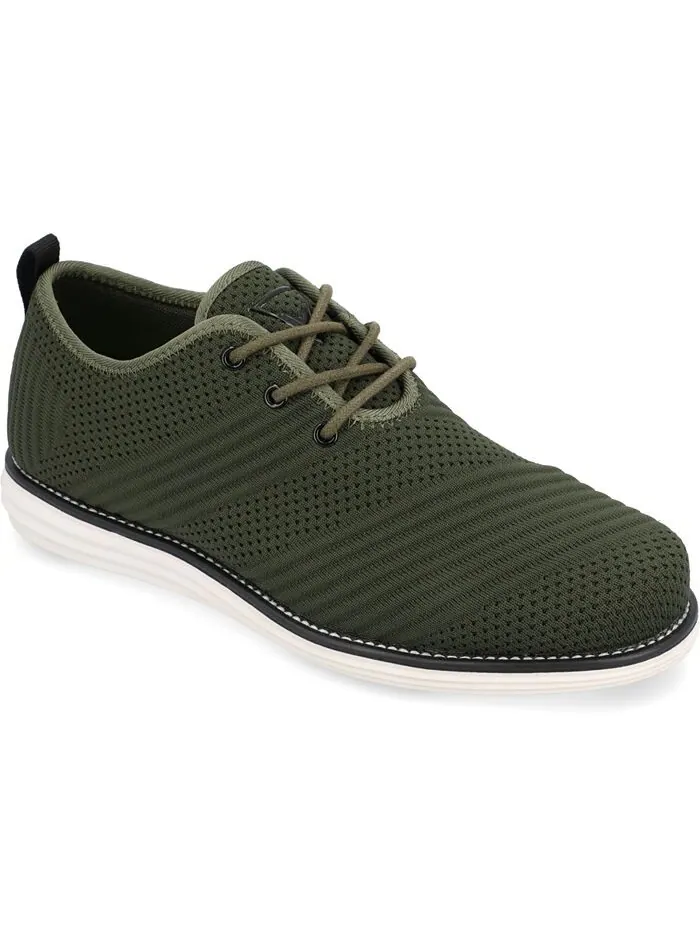 Мужские модельные туфли Novak широкой ширины Tru Comfort из пенопласта со шнуровкой и круглым — изображение 1 из 5, оливковый