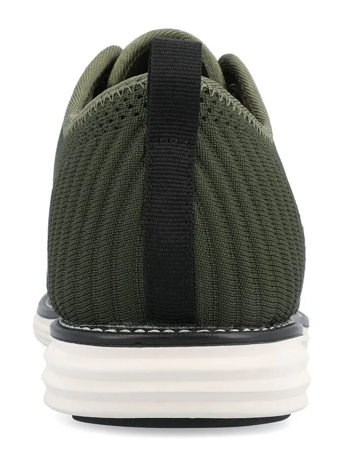 Мужские модельные туфли Novak широкой ширины Tru Comfort из пенопласта со шнуровкой и круглым — изображение 3 из 5, оливковый