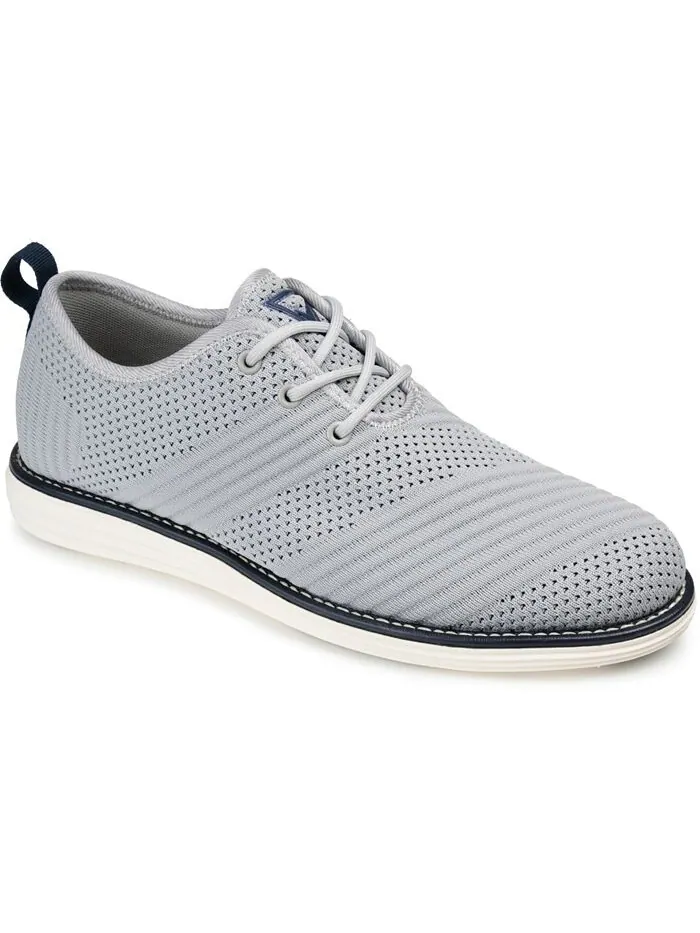 Мужские модельные туфли Novak широкой ширины Tru Comfort из пенопласта со шнуровкой и круглым — серый