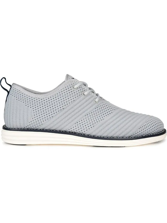 Мужские модельные туфли Novak широкой ширины Tru Comfort из пенопласта со шнуровкой и круглым — изображение 2 из 5, серый