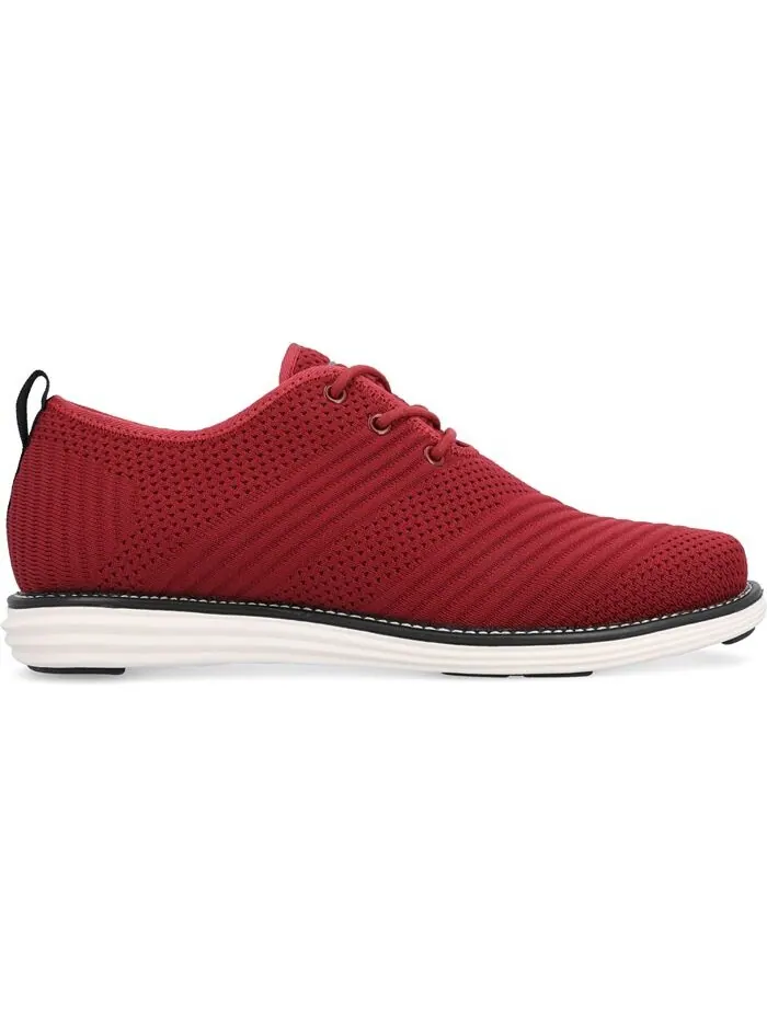 Мужские модельные туфли Novak широкой ширины Tru Comfort из пенопласта со шнуровкой и круглым — изображение 2 из 5, красный