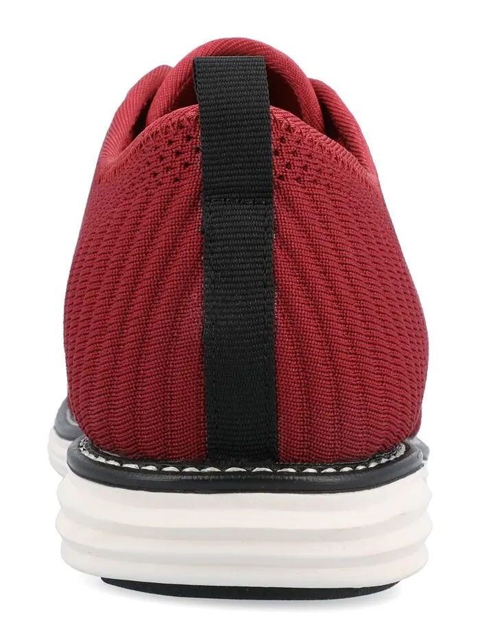 Мужские модельные туфли Novak широкой ширины Tru Comfort из пенопласта со шнуровкой и круглым — изображение 3 из 5, красный