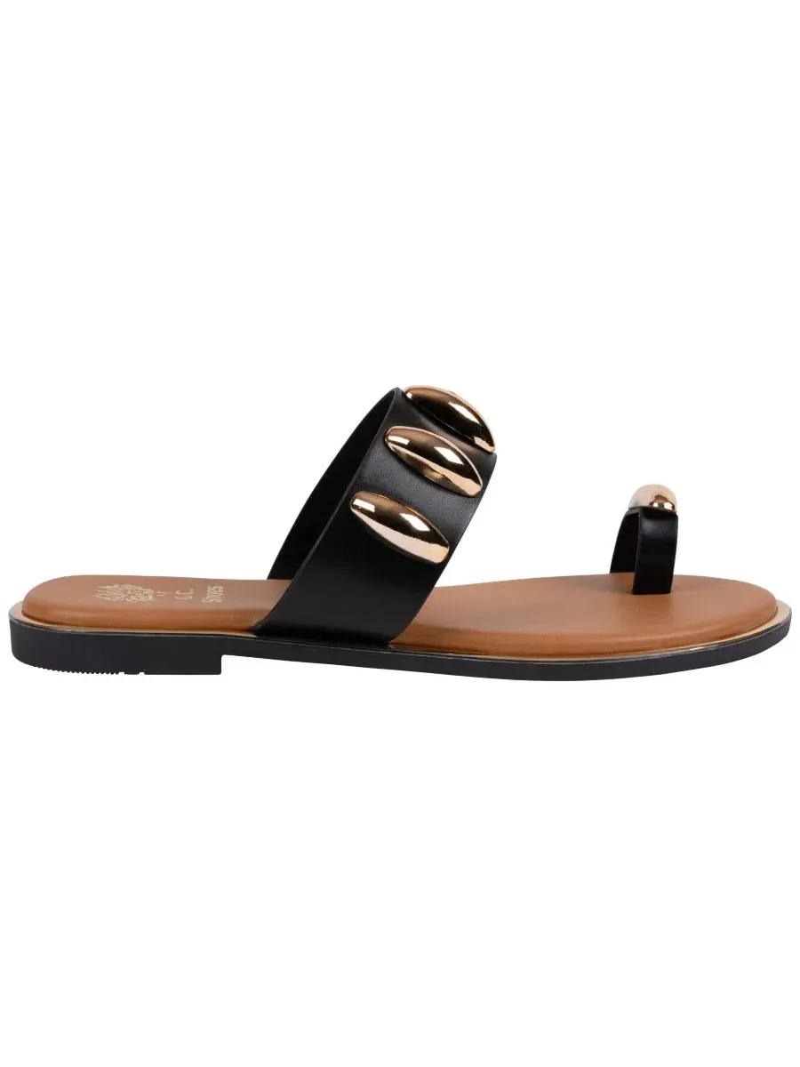 Сандалии Kenley с металлическими акцентами GC Shoes — изображение 2 из 5, черный