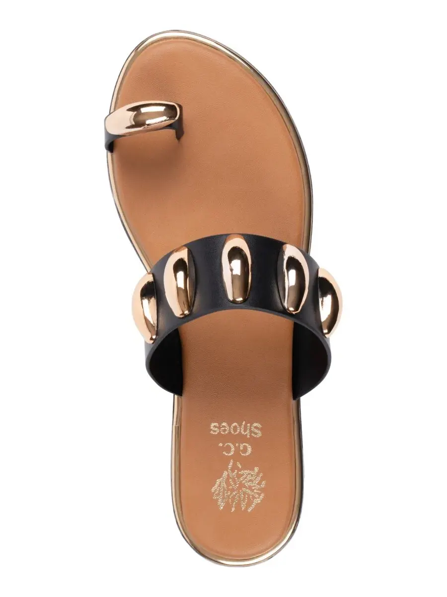 Сандалии Kenley с металлическими акцентами GC Shoes — изображение 4 из 5, черный