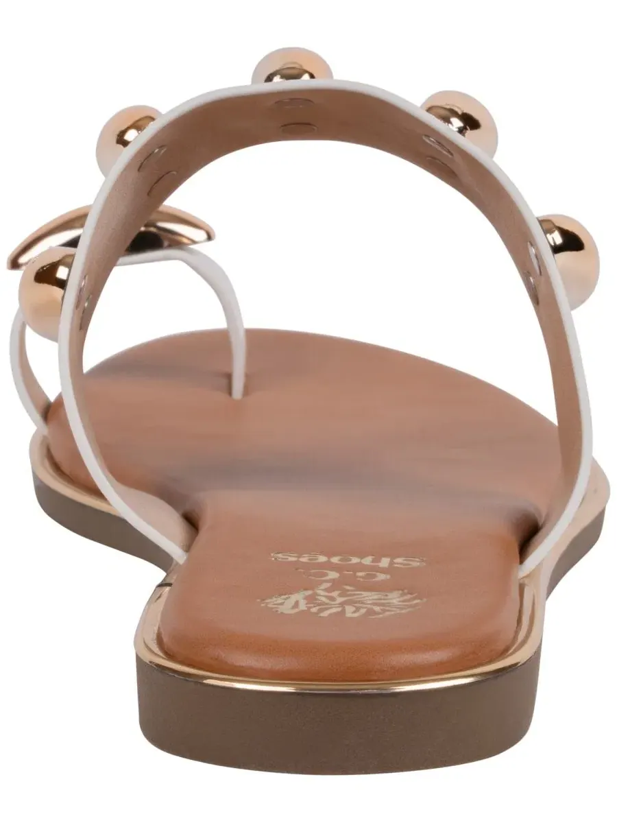 Сандалии Kenley с аппаратурой и ремешком на мыске GC Shoes — изображение 3 из 5, белый