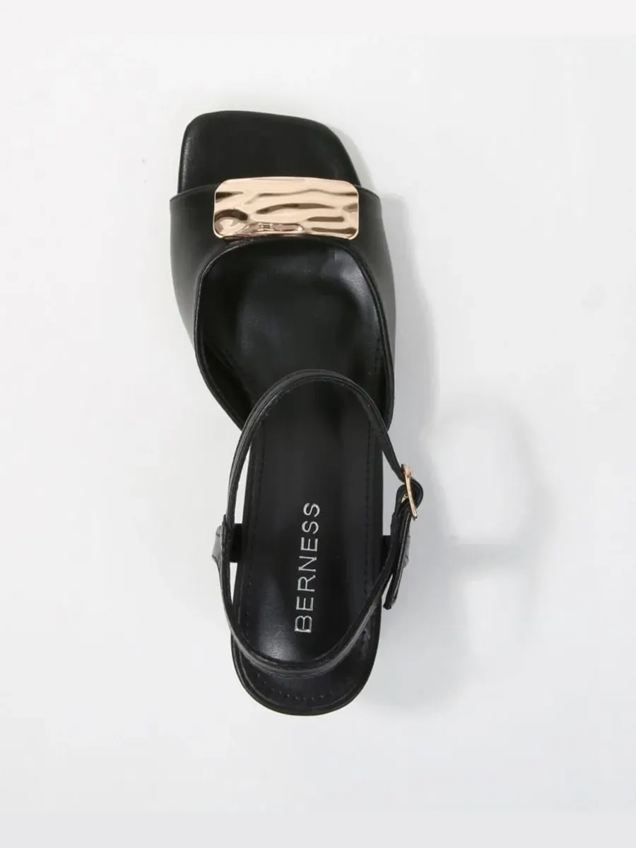 Босоножки Kade Nugget Accent Block Heel BERNESS — изображение 4 из 6, черный