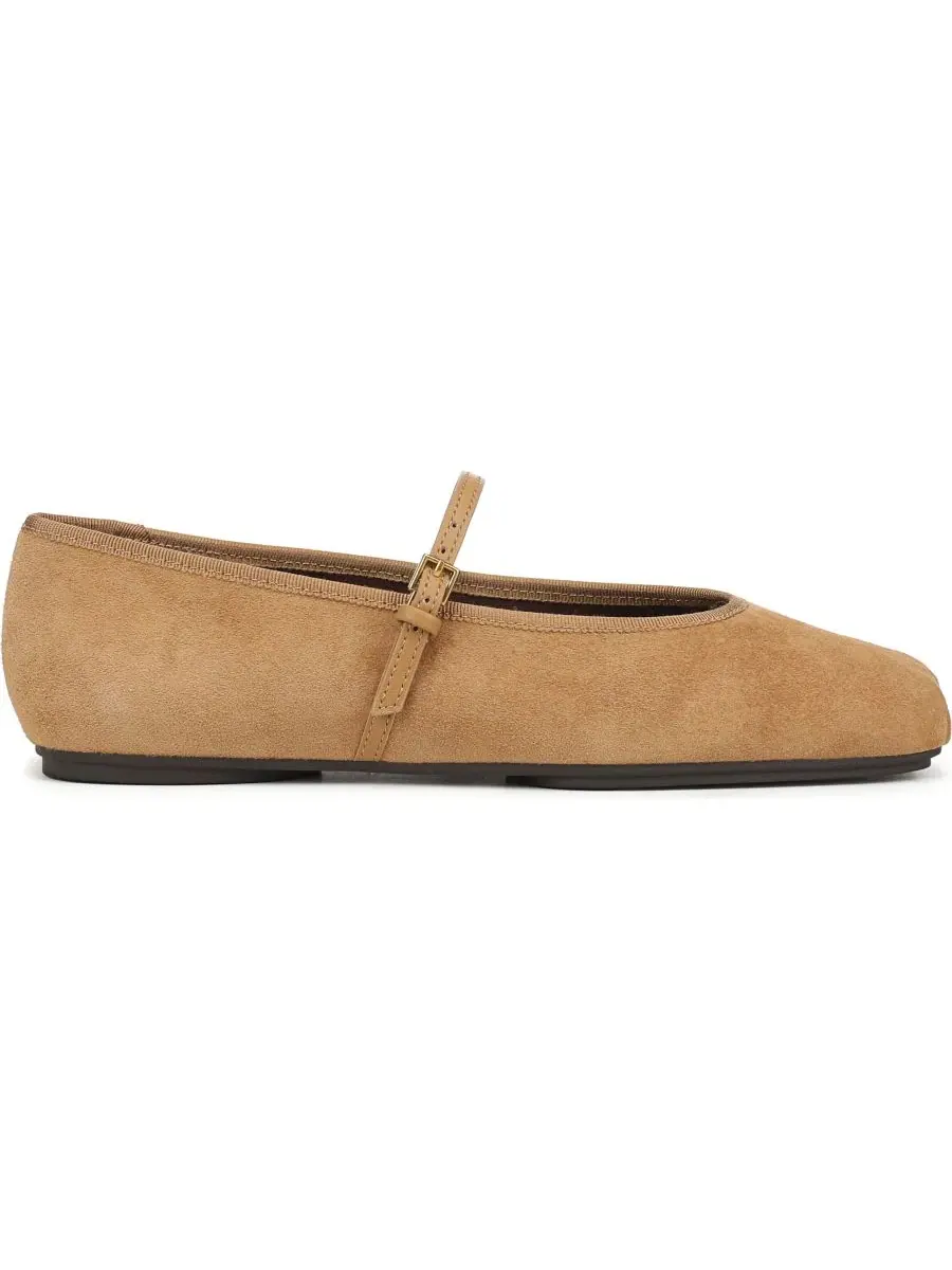 Туфли-лодочки Oriel Square Toe Mary Jane Flats Franco Sarto — изображение 2 из 5, коричневый