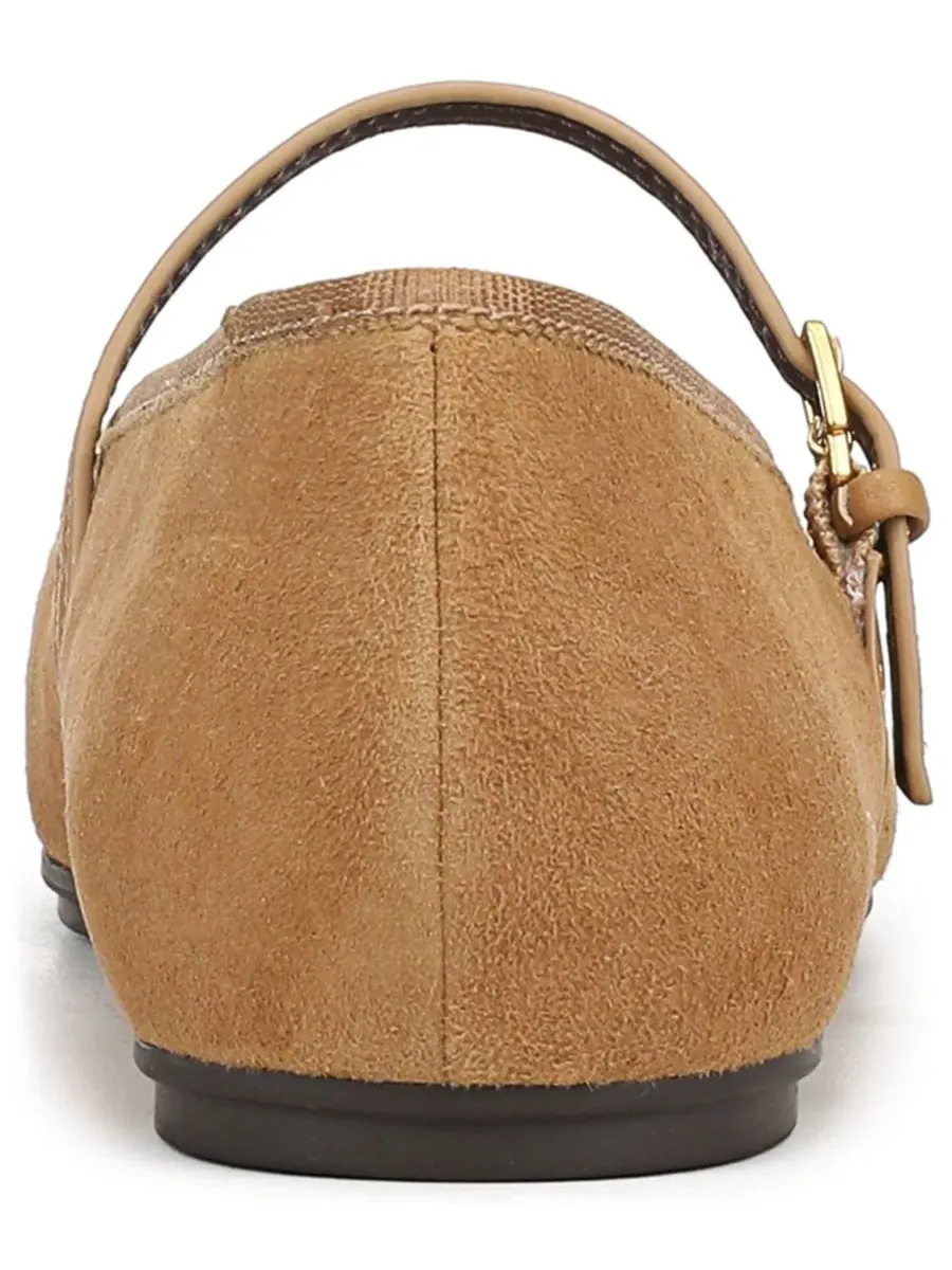 Туфли-лодочки Oriel Square Toe Mary Jane Flats Franco Sarto — изображение 3 из 5, коричневый