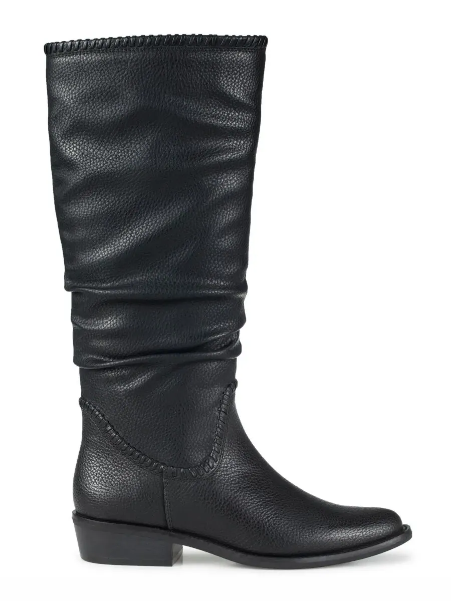 Женские сапоги с молнией Nilla Zipper Tall Almond Toe Baretraps — изображение 2 из 5, черный