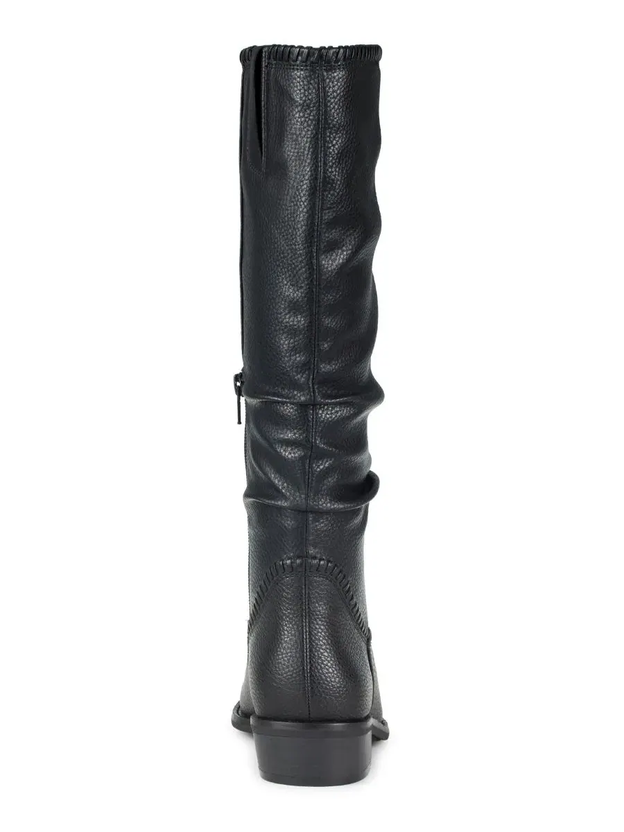 Женские сапоги с молнией Nilla Zipper Tall Almond Toe Baretraps — изображение 3 из 5, черный