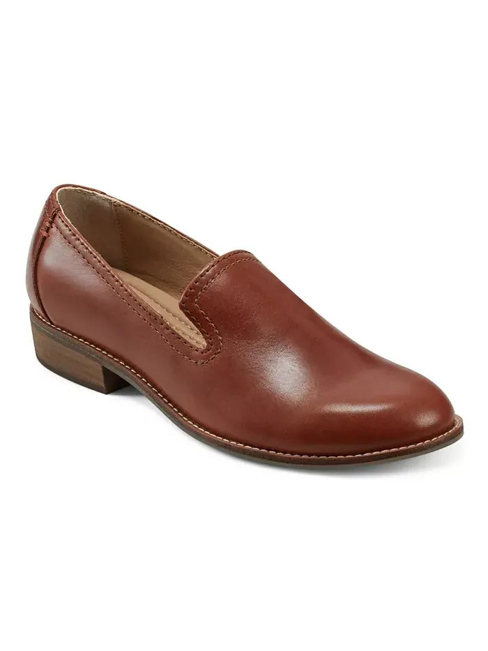 Женские лоферы Edna Flat Slip-On Earth — изображение 1 из 6, коньячный