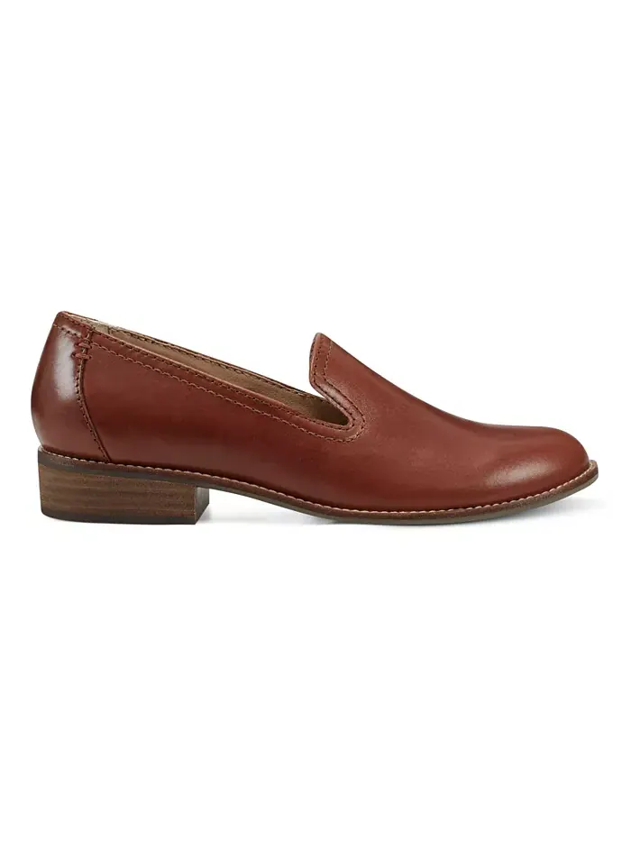 Женские лоферы Edna Flat Slip-On Earth — изображение 2 из 6, коньячный