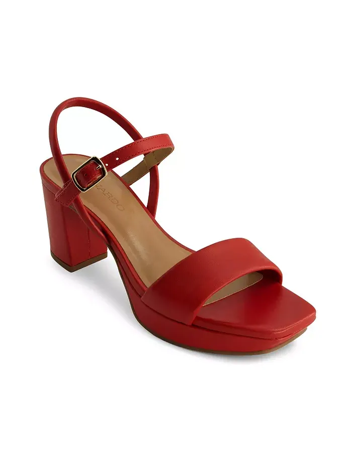 Бернардо Канто Платформа Сандалии Bernardo Footwear — изображение 3 из 5, красный