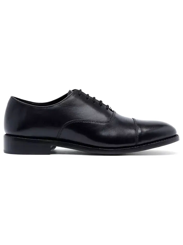 Мужские кожаные оксфорды Clinton Cap-Toe Anthony Veer — изображение 2 из 5, черный