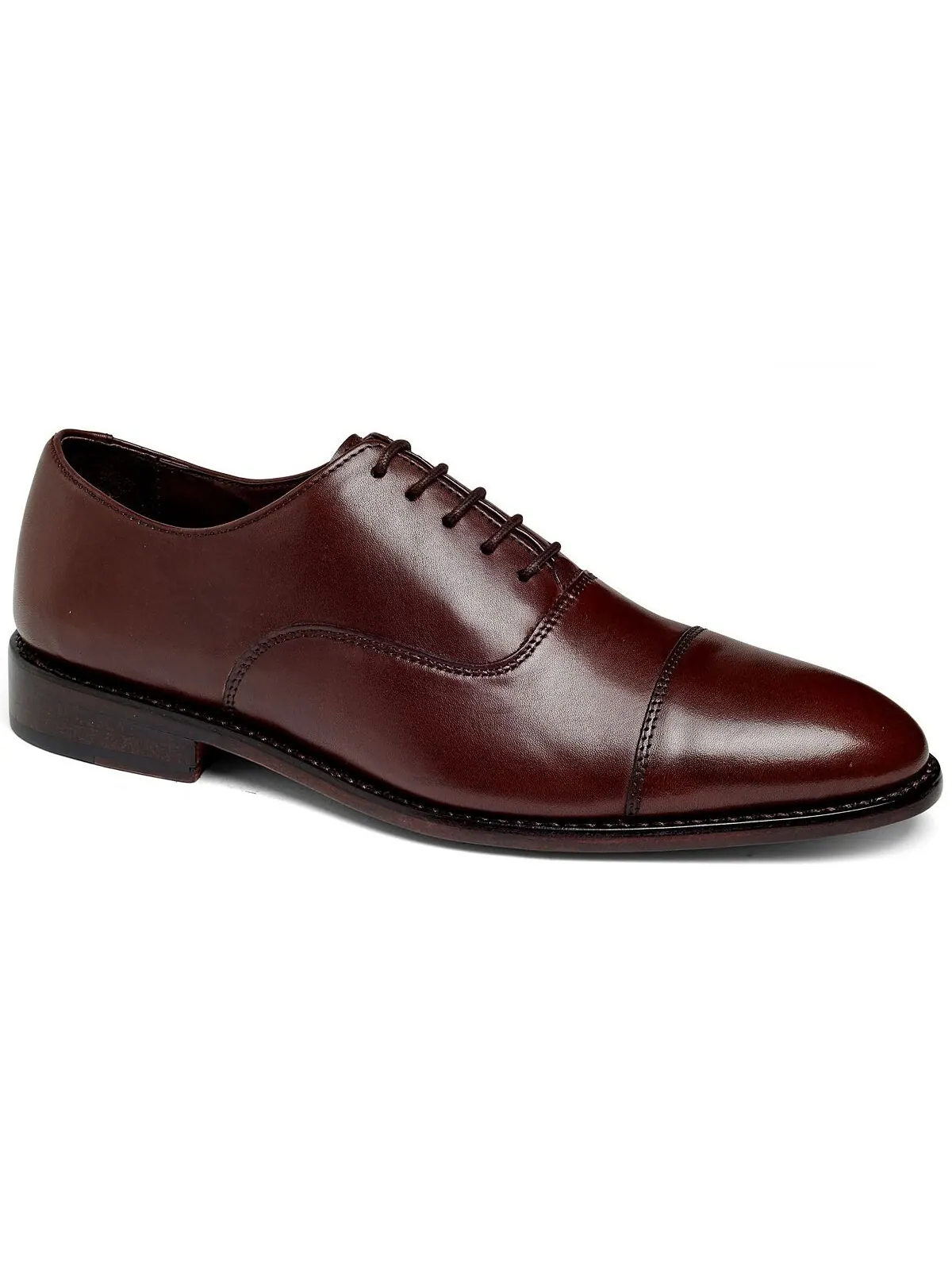 Мужские кожаные модельные туфли-оксфорды clinton cap-toe Anthony Veer — изображение 1 из 6, коричневый