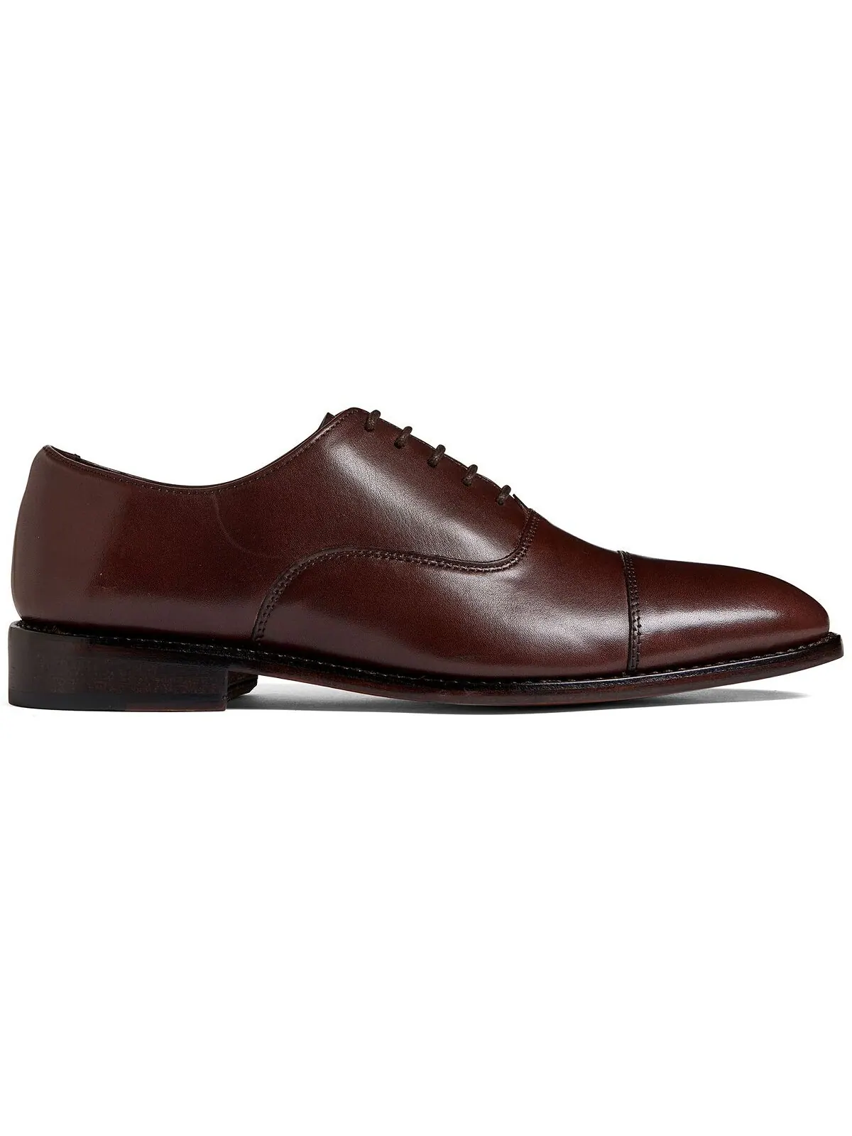 Мужские кожаные модельные туфли-оксфорды clinton cap-toe Anthony Veer — изображение 3 из 6, коричневый