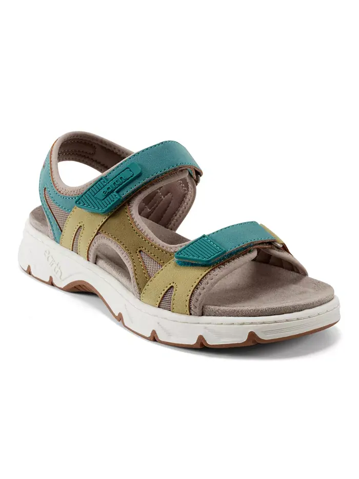 Женские сандалии Venny Banded Sporty Flat Earth — изображение 1 из 5, зеленый мульти