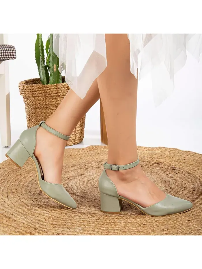 Marcelle туфли на низком каблуке Forever & Always Shoes — изображение 2 из 4, зеленый