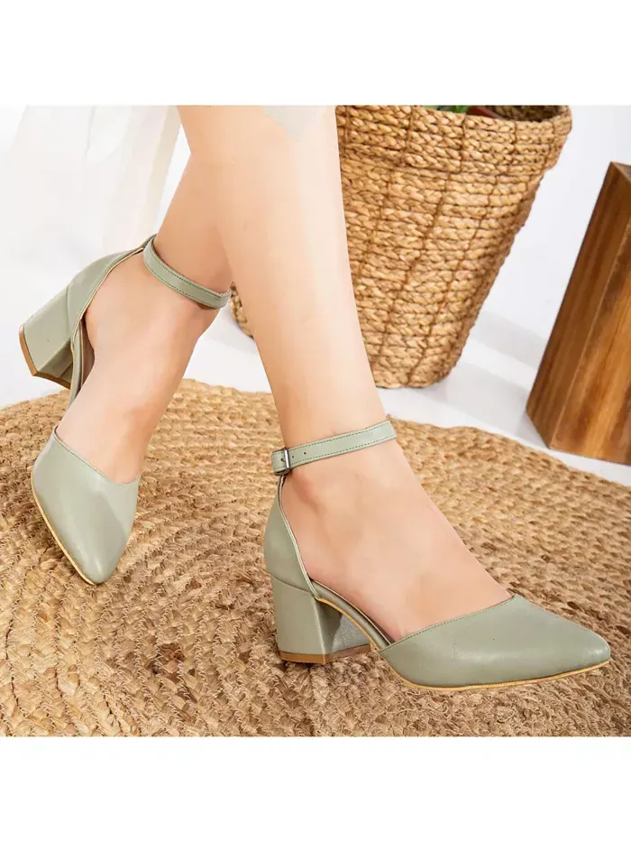 Marcelle туфли на низком каблуке Forever & Always Shoes — изображение 4 из 4, зеленый