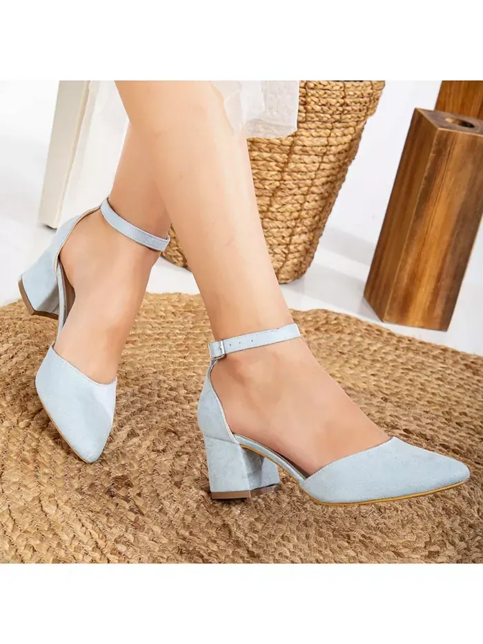 Марсель Туфли-лодочки на низком каблуке Forever & Always Shoes — изображение 2 из 4, синий