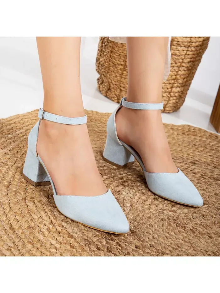 Марсель Туфли-лодочки на низком каблуке Forever & Always Shoes — изображение 3 из 4, синий