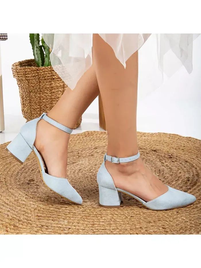 Марсель Туфли-лодочки на низком каблуке Forever & Always Shoes — изображение 4 из 4, синий