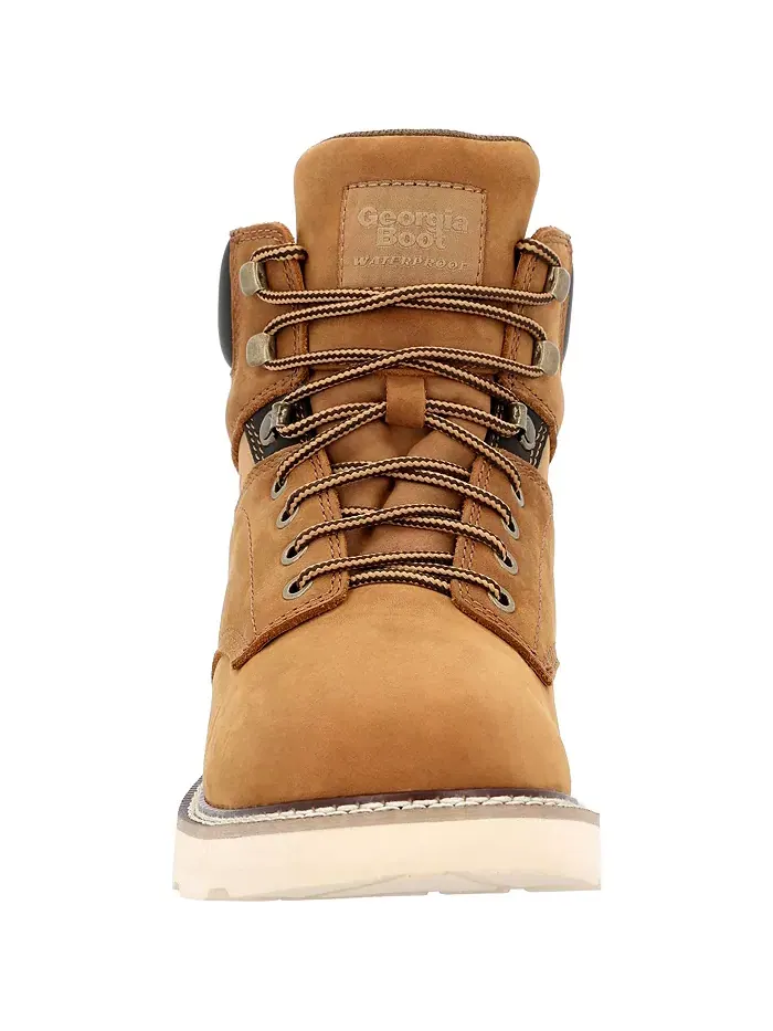 Мужские рабочие ботинки Core 37 Wedge Steel Toe Waterproof Georgia Boot — изображение 2 из 7, коричневый