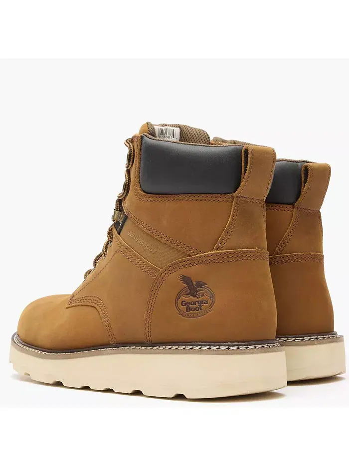 Мужские рабочие ботинки Core 37 Wedge Steel Toe Waterproof Georgia Boot — изображение 3 из 7, коричневый
