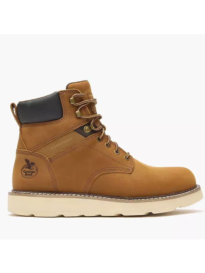 Мужские рабочие ботинки Core 37 Wedge Steel Toe Waterproof Georgia Boot — изображение 6 из 7, коричневый