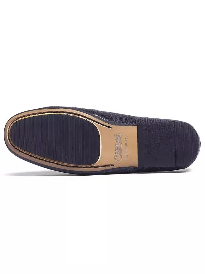 Мужские туфли Hector Mule Slip-On Carlos by Carlos Santana — изображение 3 из 5, темно-синий