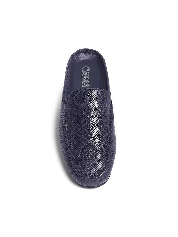 Мужские туфли Hector Mule Slip-On Carlos by Carlos Santana — изображение 4 из 5, темно-синий