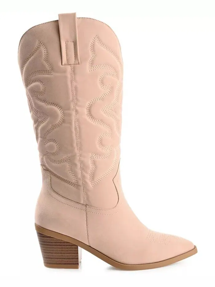 Женские сапоги Chantry Mid Shaft Western Journee Collection — изображение 2 из 6, пудровый розовый
