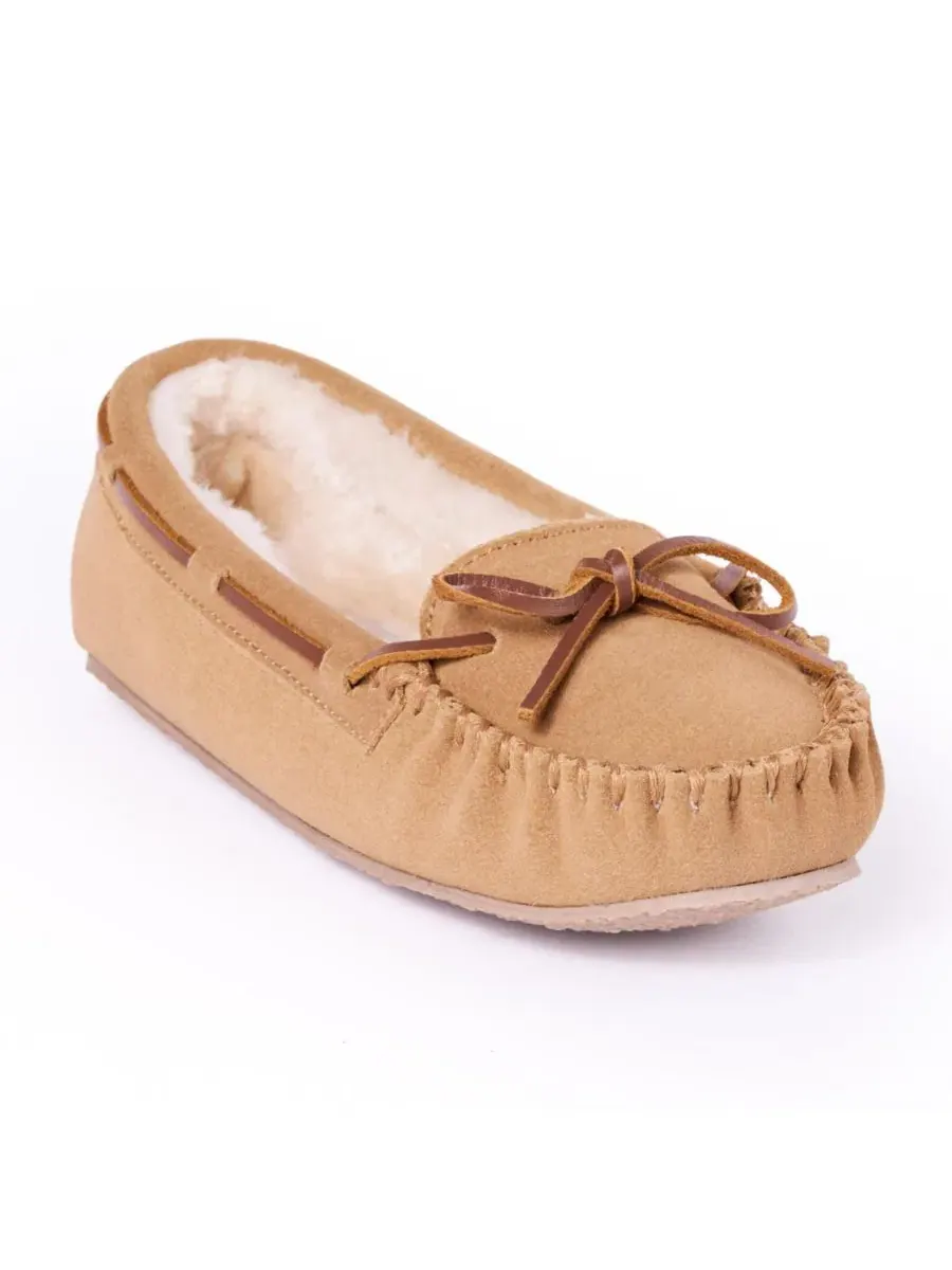 Женские тапочки Cally Minnetonka, корица — коричневый