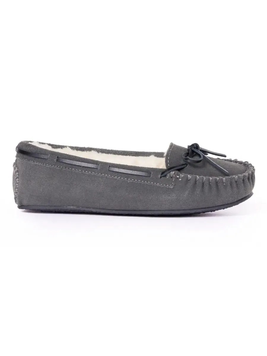 Женские тапочки Cally Minnetonka — изображение 3 из 5, серый