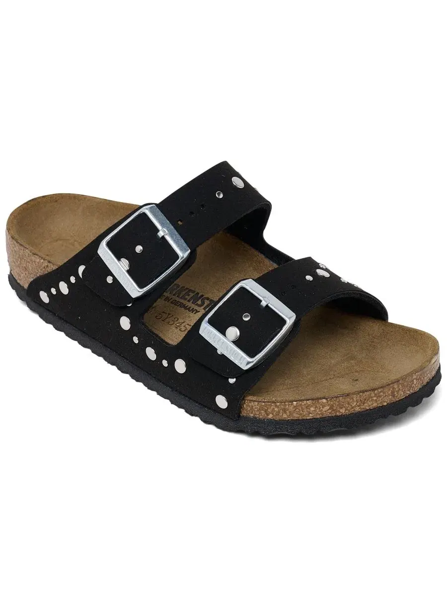 Сандалии-трапеции с заклепками Birkenstock — черный