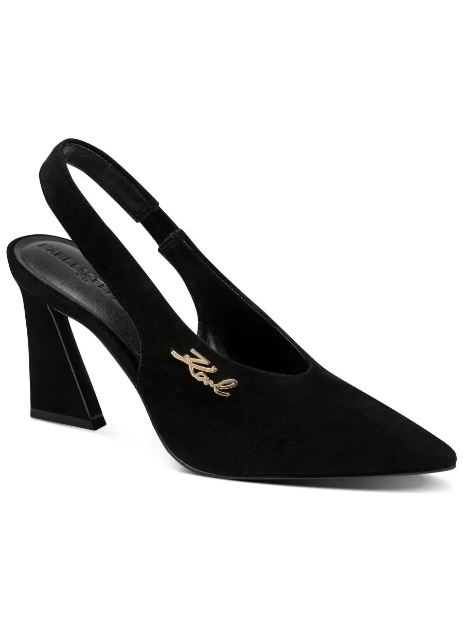 Туфли Lauryn Slingback на каблуке KARL LAGERFELD PARIS — изображение 1 из 5, черный