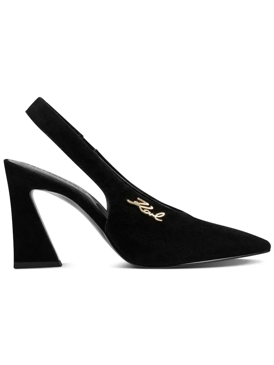 Туфли Lauryn Slingback на каблуке KARL LAGERFELD PARIS — изображение 2 из 5, черный
