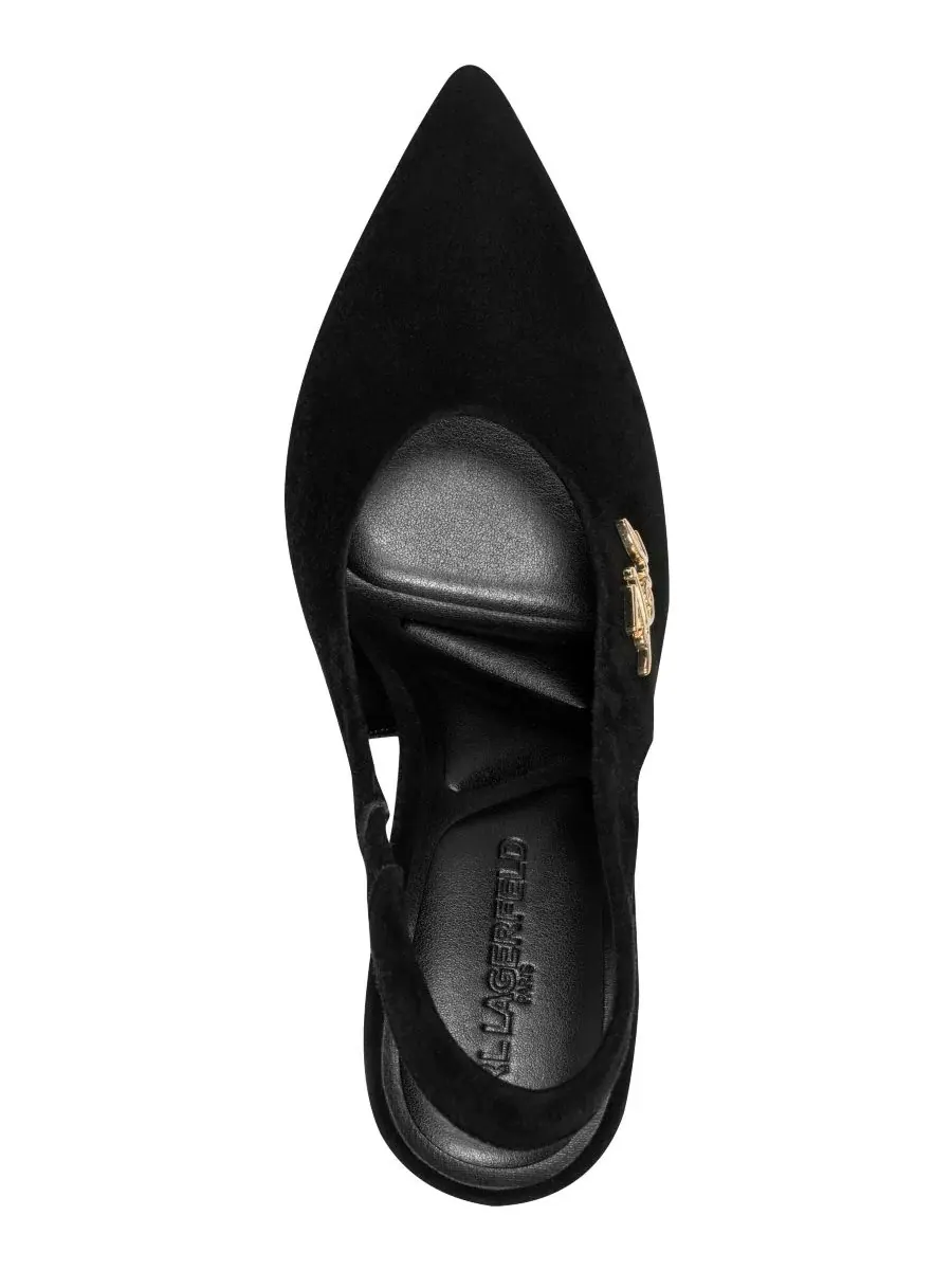 Туфли Lauryn Slingback на каблуке KARL LAGERFELD PARIS — изображение 4 из 5, черный