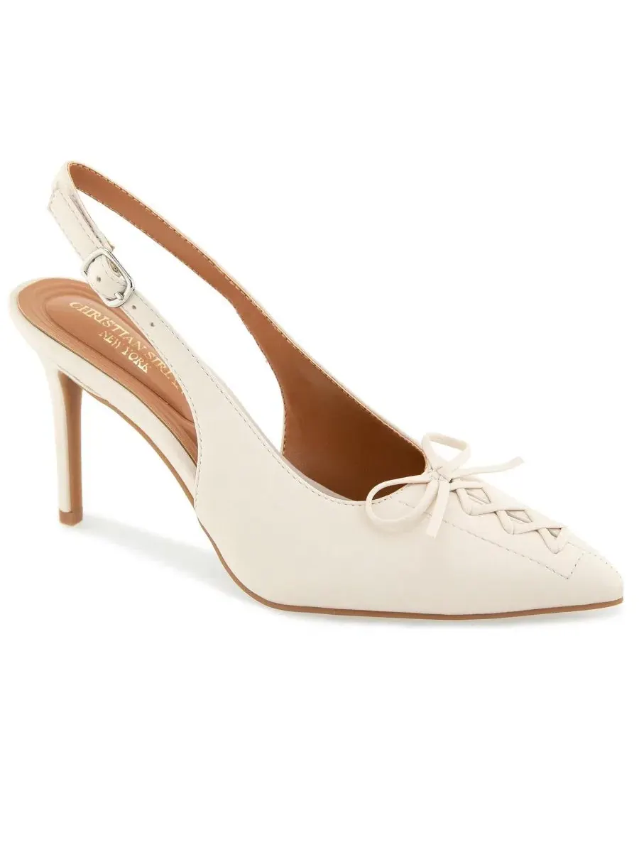 Босоножки-лодочки Beks Corset Sling Back Christian Siriano — изображение 1 из 5, серый