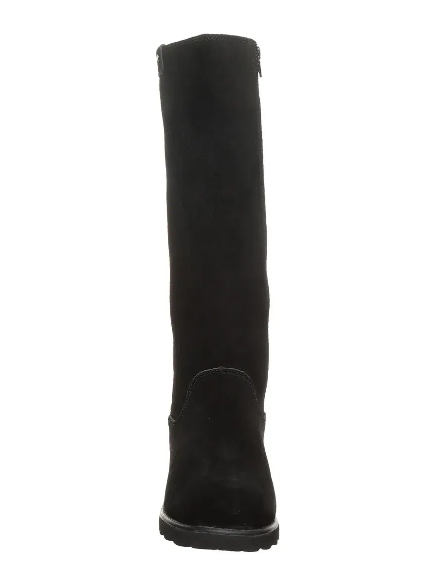 Сапоги-ботфорты Audrina Suede с каблуком BEARPAW — изображение 7 из 8, черный