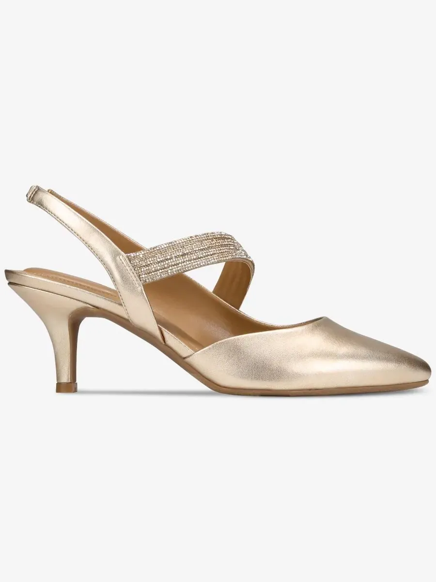 Туфли-лодочки с острым мысом и закрытым носком Gisellee Slingback Style & Co — изображение 2 из 6, платиновый