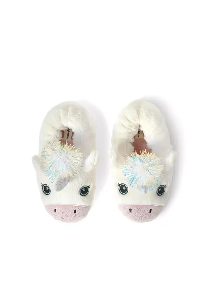 Тапочки с изображением животных Emery Critter с закрытой спинкой для девочек Dearfoams — изображение 4 из 5