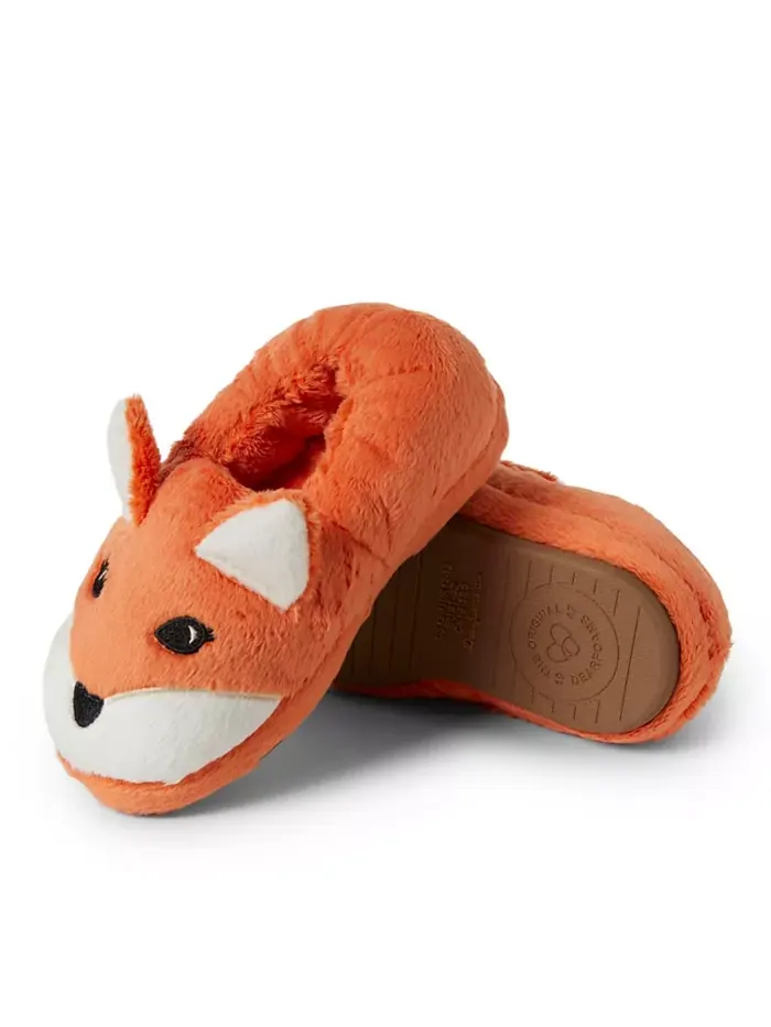 Детские тапочки Emery Critter с закрытой пяткой в виде животных Dearfoams — оранжевый