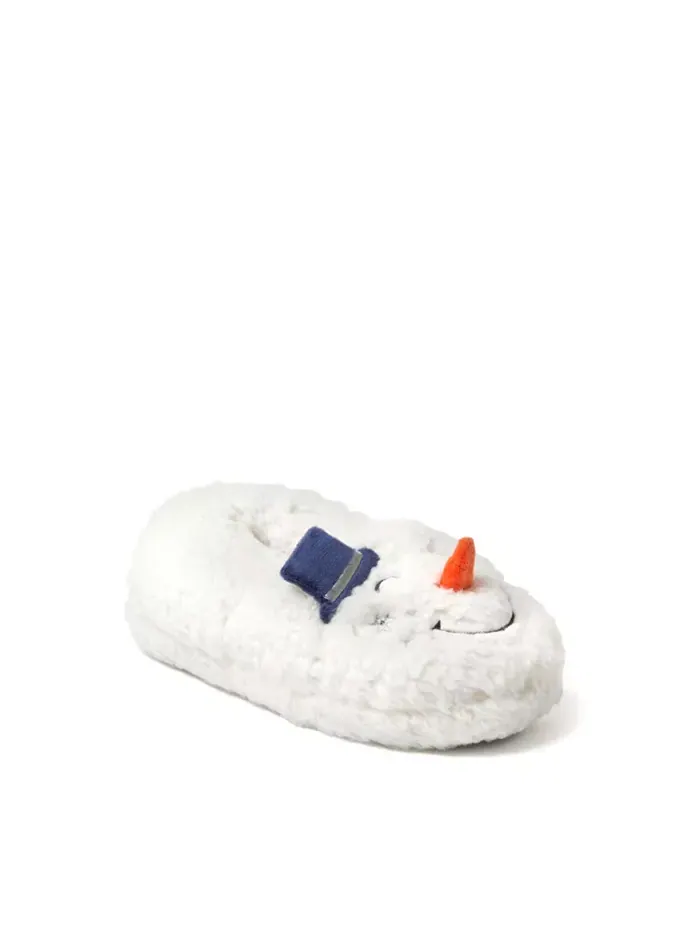 Детские тапочки Emery Critter с закрытой пяткой в виде животных Dearfoams — изображение 1 из 5, белый